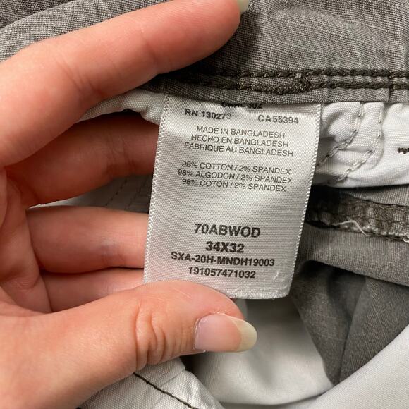 Wrangler Relaxed Fit Gray Cargo‎ Pants Mens Size 34x32 Baggy Y2K - Picture 8 of 12